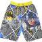 Kids Funny Boutique Clothing with Cartton Super Hero Printing on Boys Super Hero Swimming Shorts