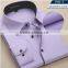 Solid color shirt China supplier competitive price oem fancy printed collar&cuff western shirt for men