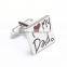 2 pcs Stainless Steel Classic Men's Cufflinks for children