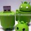 Factory bulk 2gb usb flash drives green Robot rubber usb