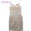 Fast Shipping nude harness v neck silk discount summer party discount women's dresses
