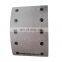 Japanese truck trailer drum brake lining 809750