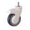 100mm single piece full plastic medical caster for baby bed