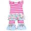 Animal ruffle trendy jogging clothes bulk wholesale kids clothing