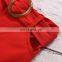 European and American children's wear woven lace lace pure color condole belt female middle child + belt three-piece set