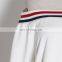 TWOTWINSTYLE White Sexy Off Shoulder Shirt For Women Slash Neck Long Sleeve Stripe Blouse