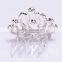 Fashion crystal Rhinestone baby kids princess Birthday party girl women hair comb gift tiara crown FZ-042 szie 7.4.5cm