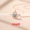 Fashion Women Accessories Jewelry Wholesale 925 Sterling Silver Eye Pendant Crystal Necklaces