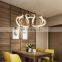 Aluminum Acrylic Irregular Surround Type Pendant Light Decorative Hanging Lamp