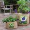 Portable Jute Patio Garden Bag /round planter jute grow bag