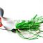 in stock 15g Lead Jig Head Silicone Skirt Fishing Spinnerbait