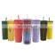 Wholesale Double Wall Studded Matte Plastic Tumbler Studded Tumbler Cups with Lid