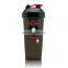 Wholesale popular Bpa Free Gym Plastic manual PP protein gym protein shaker bottle with oem private label