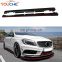 R style carbon fiber side bumper extension side skirts for Mercedes A class W176 & CLA class W117