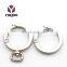 Spring Flat O Ring Carabiner Open Ring Inner Diameter 25mm Metal Ring