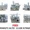 Japanese Auto Engine Accessories Cylinder Head For SUZUKI ALTO 11100-K79G00/K3354