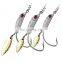 JOHNCOO Weighted Swimbait Hooks with Blade Attachment Fishing Lures Jig Heads Weighted Twistlock Crankbait Fishing Spinner Bait