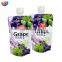 Custom Printing PP cap top 16oz Grape Juice drinking Stand Up Spout Pouch Bag