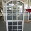 White color PVC frame windows with double tempered glass