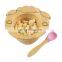 Bamboo baby bowl suction All-Natural Bamboo Baby Food bowl Stays Cool to the Touch for Baby-Led Weaning