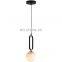 simple globe pendant hanging lamps led ceiling modern small alabaster chandelier