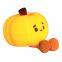 Children's Gift Creative Small Pumpkin Touch Night Lamp Home Bedroom USB Mini Rechargeable Soft Touch Silicone LED Night Light