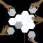 Pack of 3 pcs LED Touch Creative Honeycomb Lights crystal Wall Lamp Modular Assembly Quantum modern bedroom Hotel Lamps