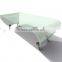 Silver Modern Curved Office Reception Desk With Glass