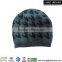 100% Acrylic Knitted Beanie Hat With Swallow Gird Pattern