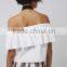Off-The-Shoulder Bardot Cotton Blouse
