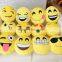 2016 New product pp custom emoji pillow plush toy cute smile face soft toys poop plush emoji pillow