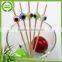 Top level high quality stylish bamboo twist fruit picks