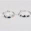 Newest design 925 pure silver hoop earring for modern lady