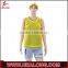 Yellow Contrast Blue Mesh Fabric Digital Printing Sleeveless Basketball Uniforms Yellow