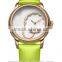 OEM ODM wholesale ladies stainless steel case leather band factory watches