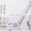 80t double folding pneumatic hydraulic jack for car