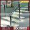 spiral staircase with steel pipe glass stair handrail