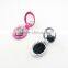 Round Plastic Professional Compact Mirror Brush