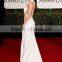 DHL free shipping Kate Hudson White Mermaid Beaded 2015 72nd Golden Globe Awards Evening Gowns Hot Red Carpet Dress TPD334