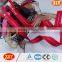 fashion red long length close end metal zipper