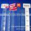 Supermarket Display PP Plastic 12 Hook Clip Strip,pp plastic clip strip