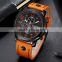 Army Style Military Sports Chronometer Male Leather Men Curren Watches