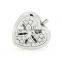 Vintage solid perfume containers,silver heart engraved lockets for solid perfume