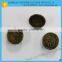 Metal jean jacket buttons with custom logo