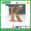 2016 spring home decoration oak wood alphabet Letter