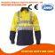 Long Sleeves Polo With high visibility Reflective tapes Contrast Color