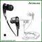 Portable Magnetic water proof audio sport music earpieces earbuds earphone splitter with mic