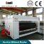 semi auto flexo ink corrugated paperboard die cutting slotting printing boxing packing machine