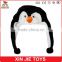 customize winter plush penguin hat