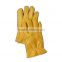 Durable and soft cow grain split leather gloves with CE certification